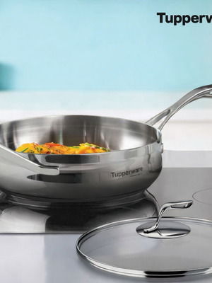 Tupperware Mastro Sauté Pan 2.8L with Lid new