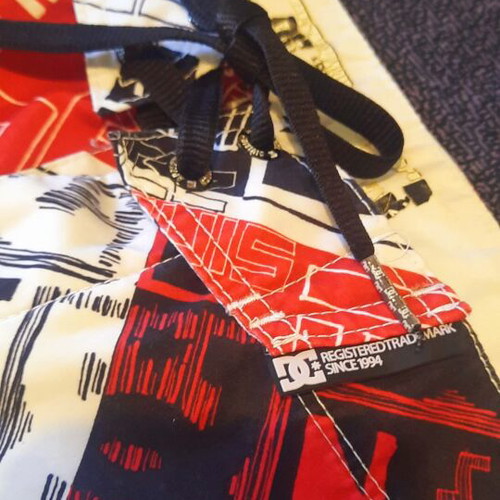 DC Shoes boardshorts swimwear for boys 12-13 years, used, multicolor