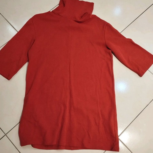 Zara oversized blouse dress used, terracotta color, size small