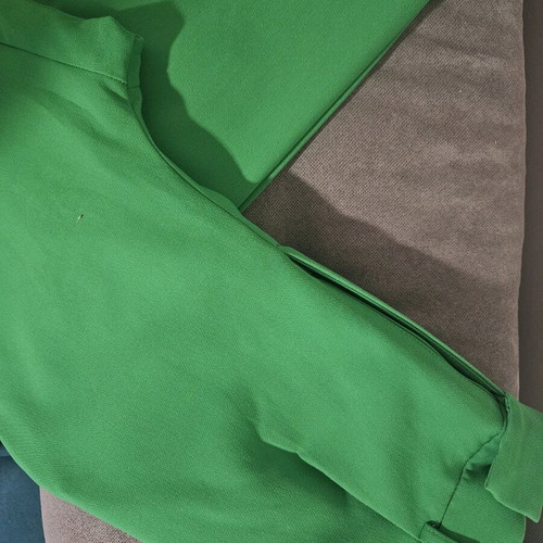 Zara pants XS like new, green, high-waisted suit style