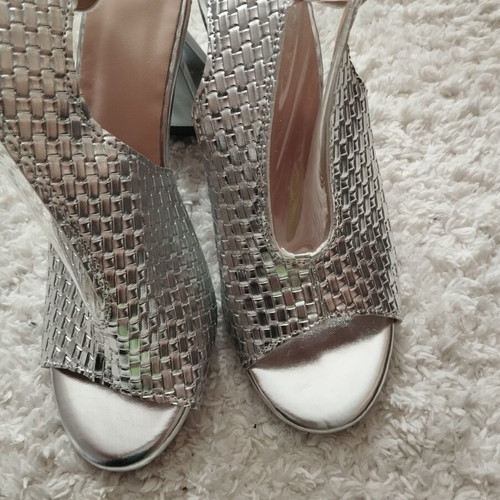 Summer boots new, silver, size 38