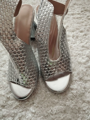 Summer boots new, silver, size 38