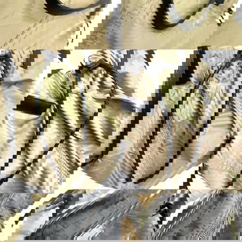 Burberry найлонова чанта за рамо употребявана, каки с обезцветявания