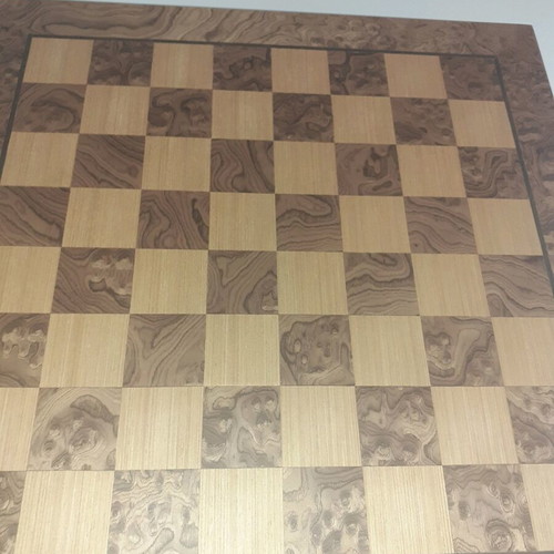 Classic chessboard 50×50 made of walnut root Manopoulos new