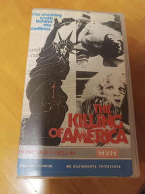 The Killing Of America VHS used with Greek subtitles