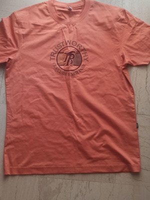 Easy summer t-shirt new, orange, size L