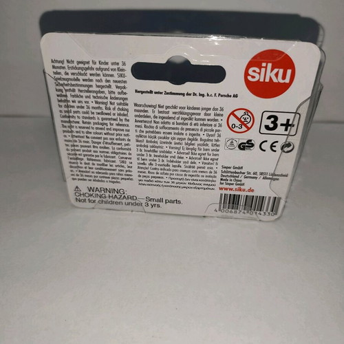 Siku Diecast 1433 Porsche Cayman 1:55 scale new sealed rare