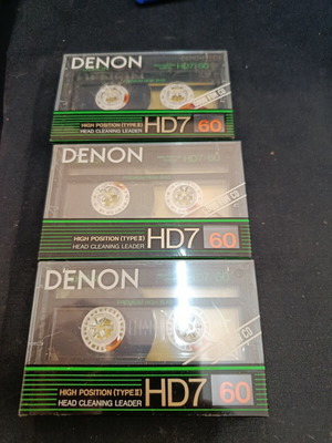 Κασέτες ήχου Denon HD7 60 σαν καινούργιες, πακέτο 3, good for CD
