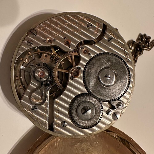 Hamilton gold pocket watch used with chain