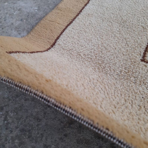 Beige-Bordeaux rug 170x210 cm used