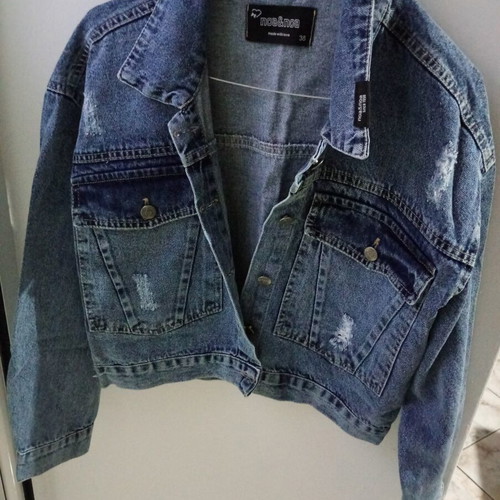 Janet denim jacket size 38 medium like new, blue