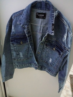 Janet denim jacket size 38 medium like new, blue