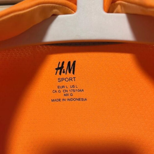 H&M sport jacket like new, orange, size L