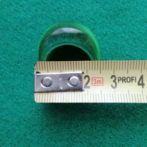 Blown glass sun ring in green color new