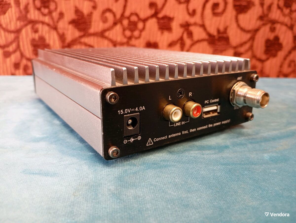 Πομπός FM 0-15 Watt Stereo Καινούργιος με Οθόνη LCD και Θύρα DAC
