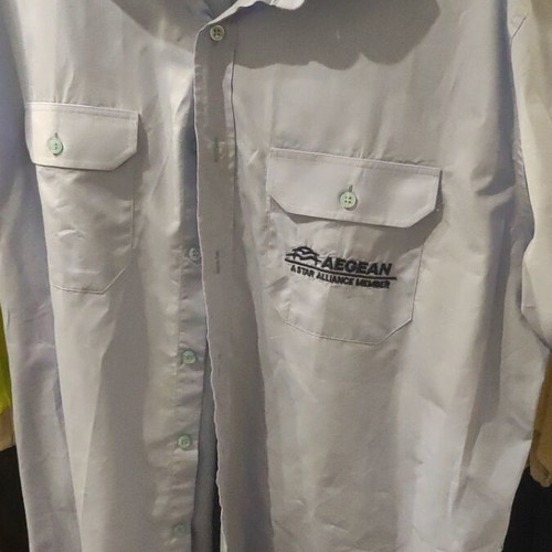 Aegean aircraft mechanic shirts XL short sleeve used, pack of 5