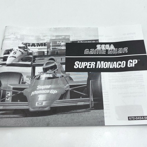 AYRTON SENNA S SUPER MONACO GP II GAME GEAR SANS BOITE