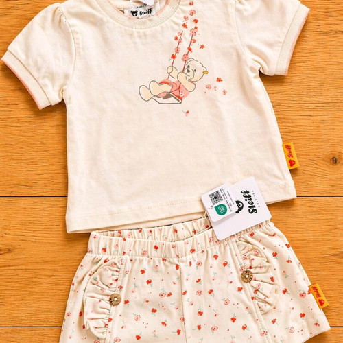 Steiff summer clothing set for baby girls new, size 56–62