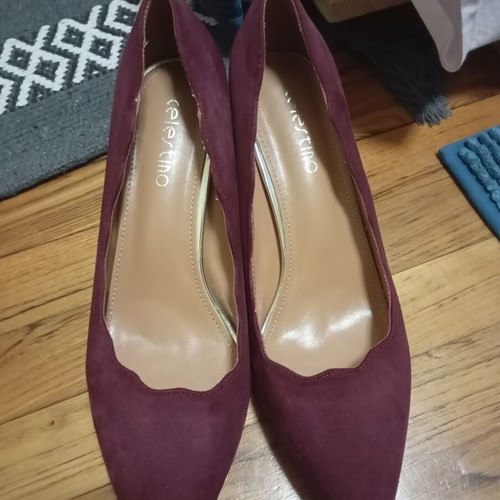Celestino burgundy pumps new size 40 with 5-6 cm heel