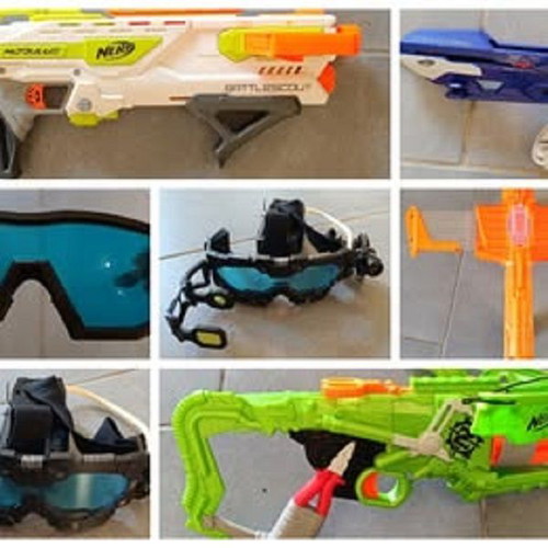 Nerf like new, set of 23 pieces