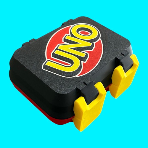 3D Printed UNO Card Game Storage Box Snaplock