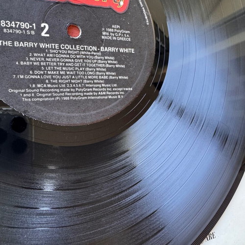 Barry White The Collection LP like new, pop
