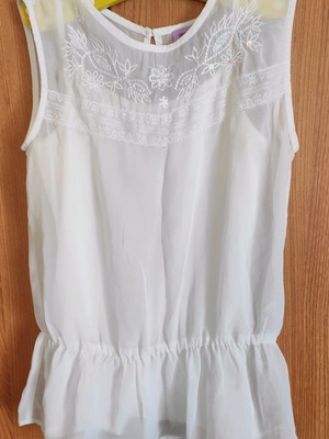 F&F T-shirt for 10-11 years girl new, white, size 140 cm