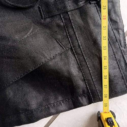 Women's linen pants new, size M, black with pockets and drawstrings