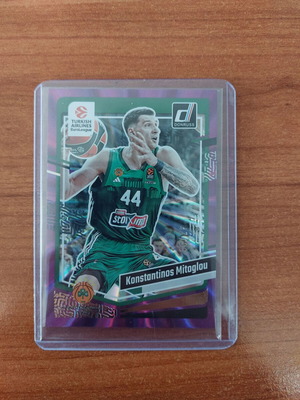 Panini Donruss Euroleague 2023-2024 Konstantinos Mitoglou Purple Laser card like new /99