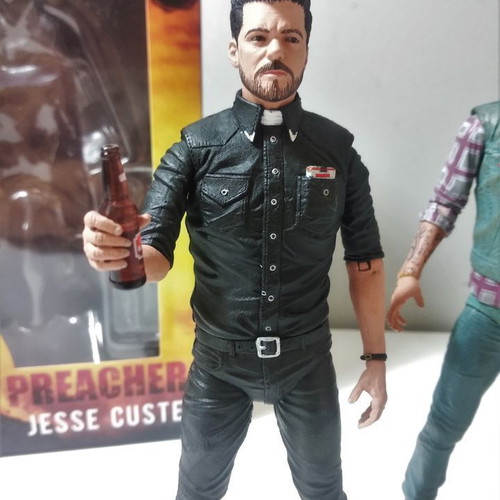 NECA Preacher 2 figures used, with boxes and accessories