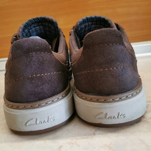 Clarks Lorsen Edge men's sneakers size 41 like new, brown