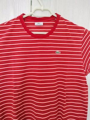 Lacoste red t-shirt size XL like new