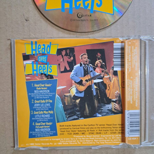 Head Over Heels CD Nick Haverson, Jerry Lee Lewis, Little Richard like new, rock