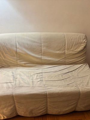 Sofa beds used, set of two, dimensions 68x64 and 140x90 cm