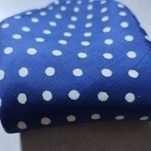 Handmade pocket square used, blue