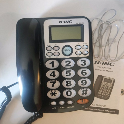 N-INC landline phone new wired with large buttons