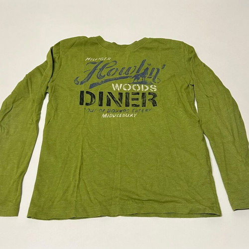 Tommy Hilfiger long-sleeve cotton shirt green 8 years 128 cm