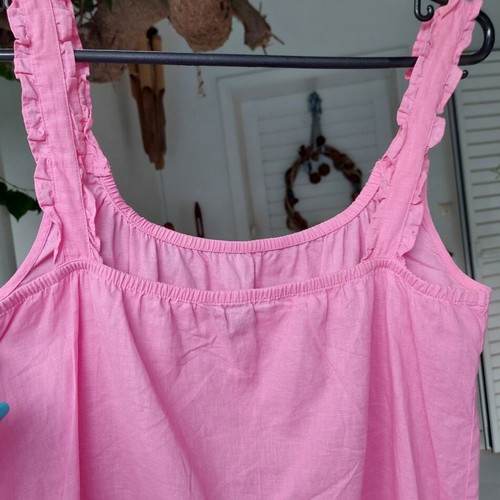 Esmara pink linen blouse large