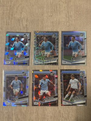 Manchester City soccer cards lot Panini Donruss optic cubic sparkle new