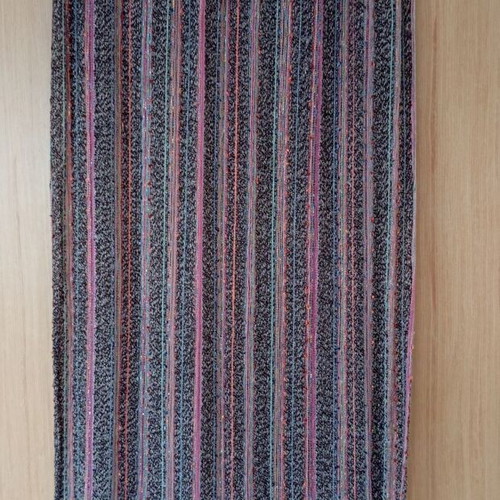 Multicolored scarf used with metallic threads