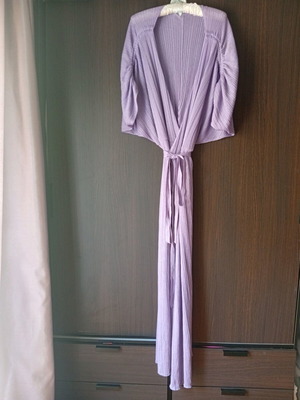 Zara women's dress purple new, kimono style, size L