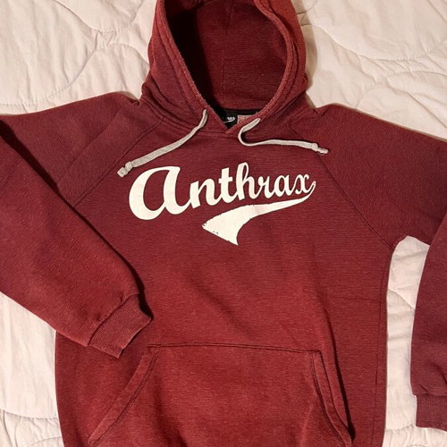 Anthrax Machines hoodie Large red like new