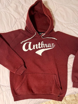 Anthrax Machines hoodie Large red like new