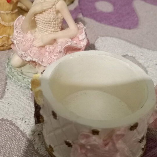 Decorative plaster ballerinas new, set of 4 pieces