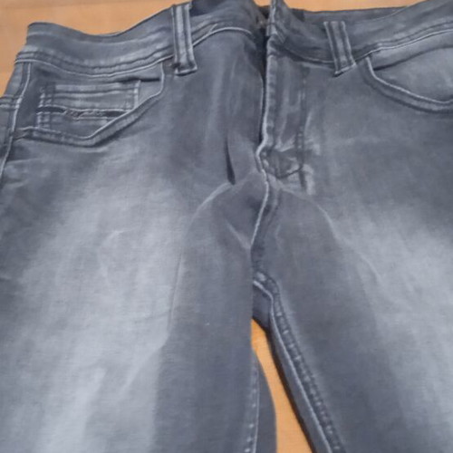 Men's denim bermuda shorts used, black, size W28