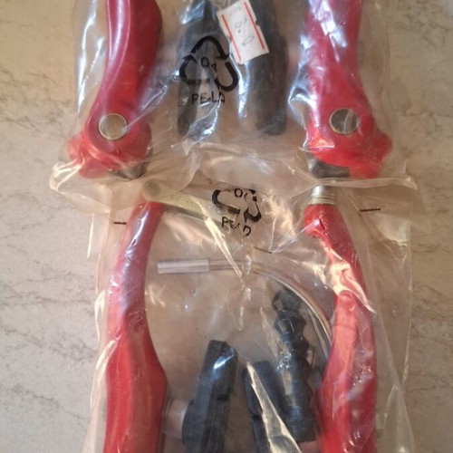 Tektro Aluminum Brake Calipers Set Red Mountain Bike New