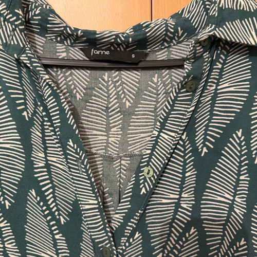FAME maxi dress with print like new, size S/M, boho style
