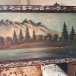 Old handmade painting frame used