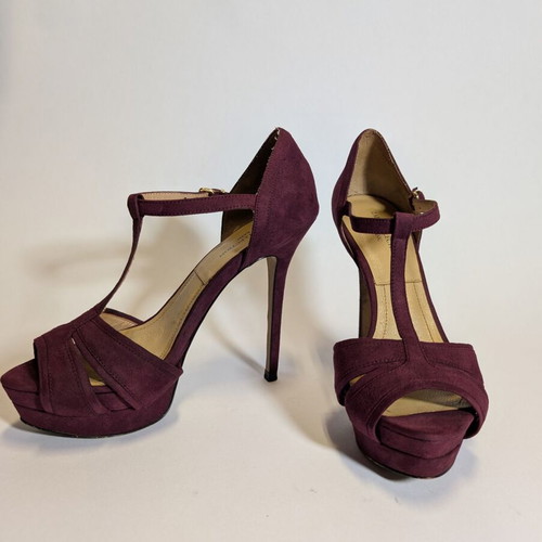 Burgundy Zara sandals used, size 37