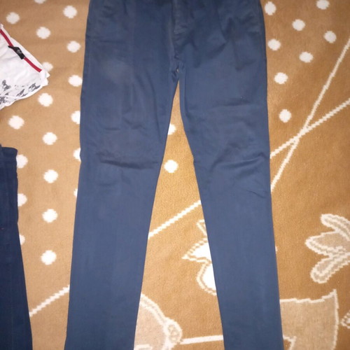 Zara fabric men's pants blue like new, size L